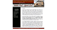 Desktop Screenshot of newsunlightbaptistchurch.com